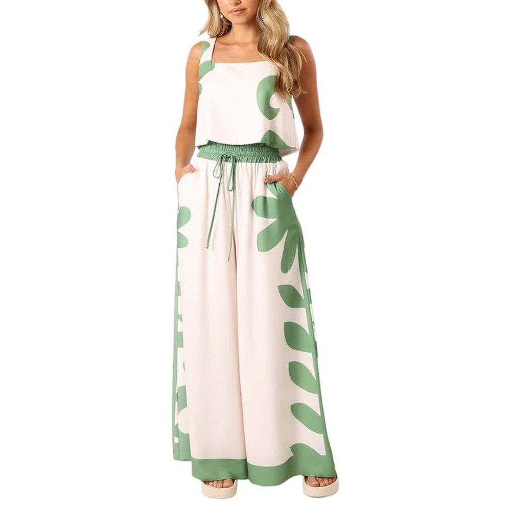 Amina Glam Womens 2Pc Top & Pant Set